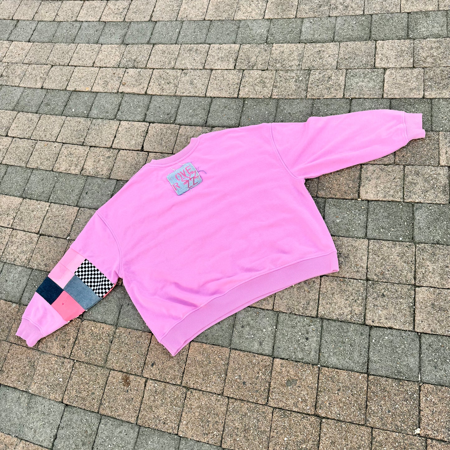 PINK TIDE — Sweatshirt Rework L