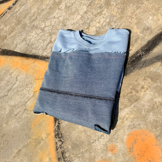 BADASS STITCH — Sweatshirt Rework M