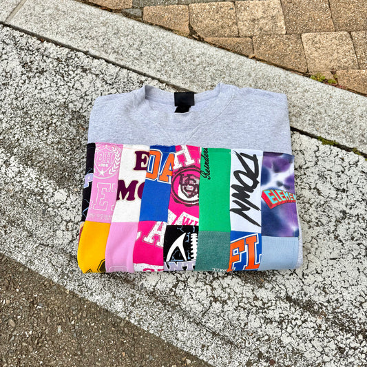 NO SUCH THING AS TOO MUCH — Sweatshirt Rework 3XL