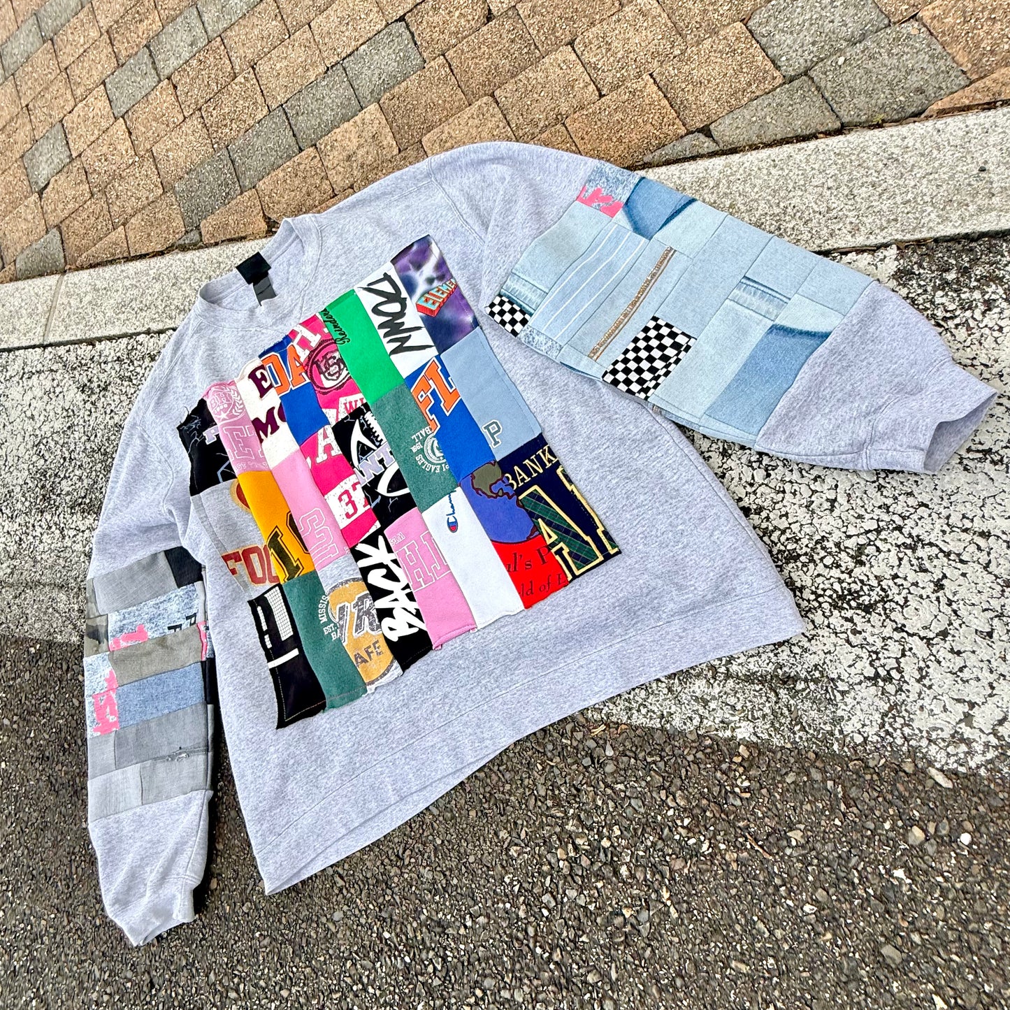 NO SUCH THING AS TOO MUCH — Sweatshirt Rework 3XL