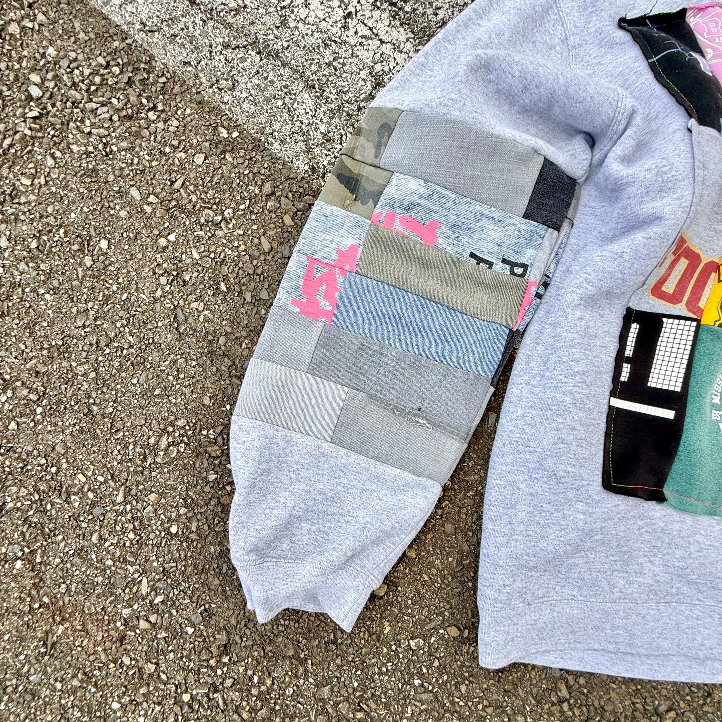 NO SUCH THING AS TOO MUCH — Sweatshirt Rework 3XL