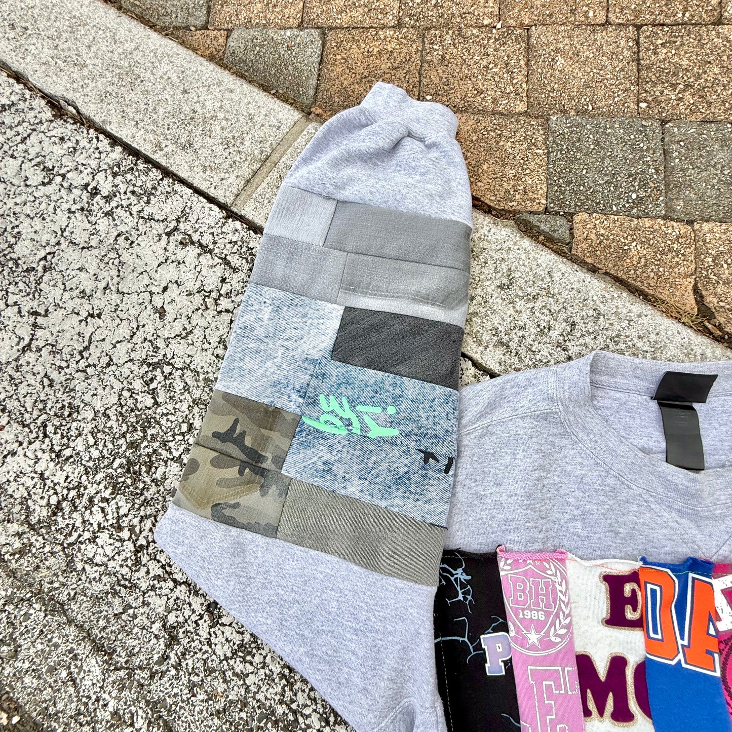 NO SUCH THING AS TOO MUCH — Sweatshirt Rework 3XL