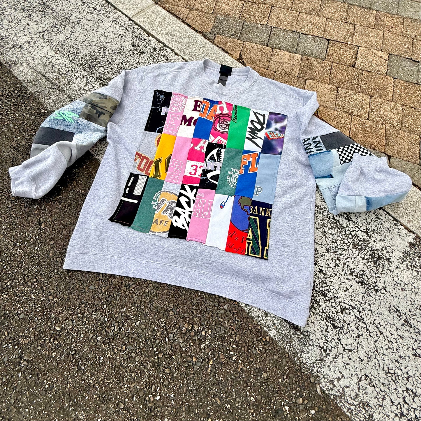 NO SUCH THING AS TOO MUCH — Sweatshirt Rework 3XL