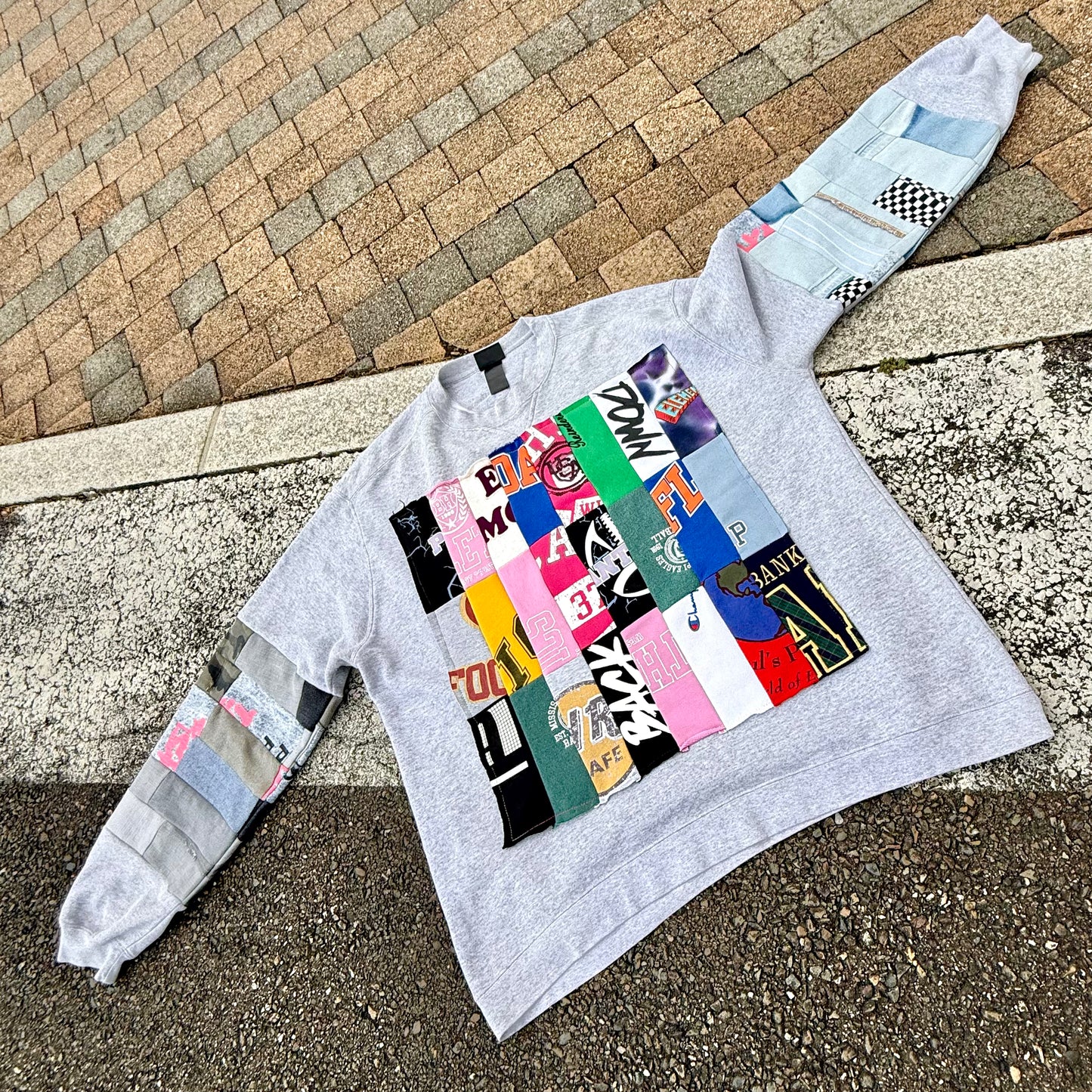 NO SUCH THING AS TOO MUCH — Sweatshirt Rework 3XL