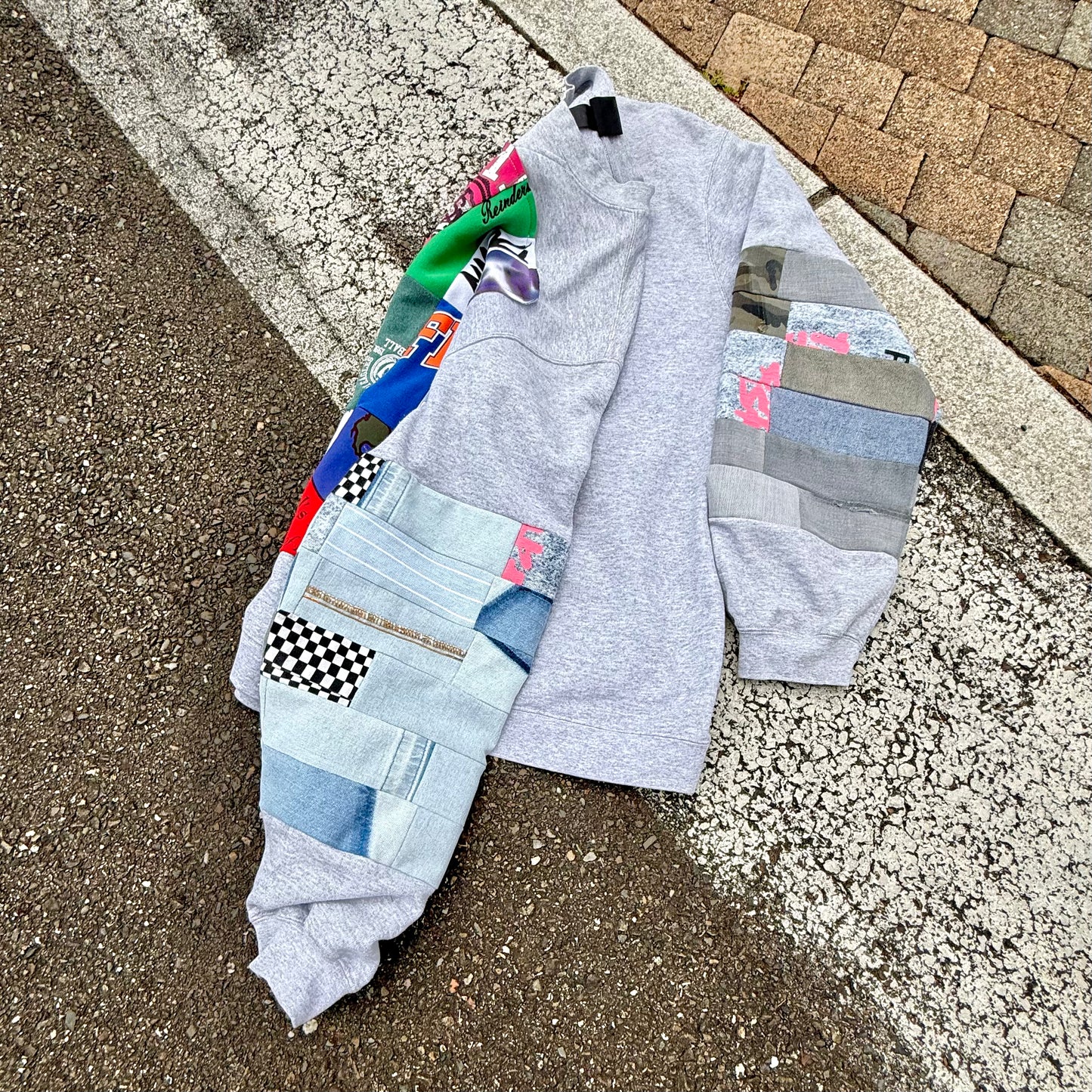 NO SUCH THING AS TOO MUCH — Sweatshirt Rework 3XL