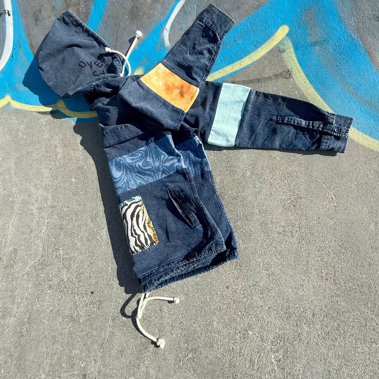 INDIGO BIG — Hoodie Rework XL
