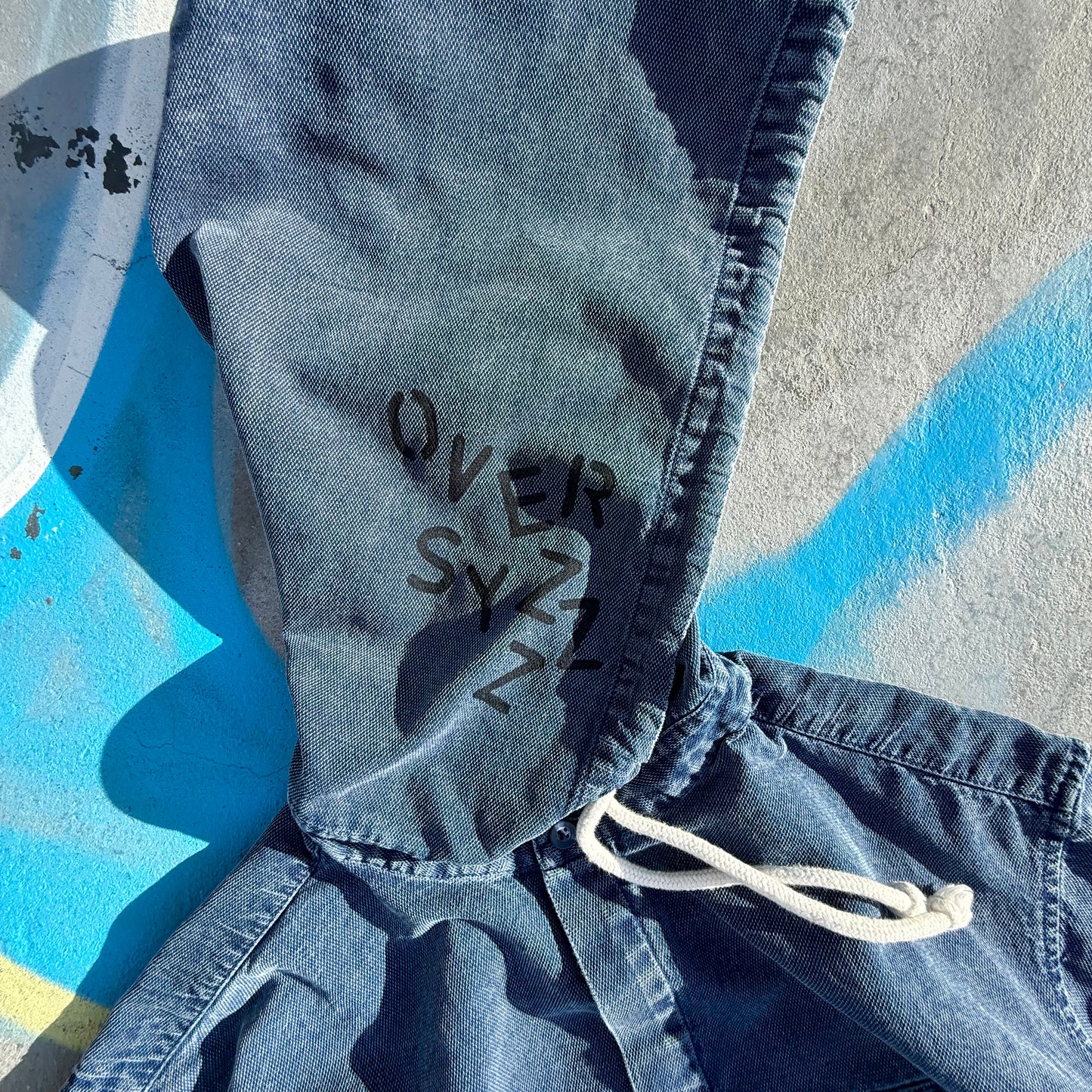 INDIGO BIG — Hoodie Rework XL
