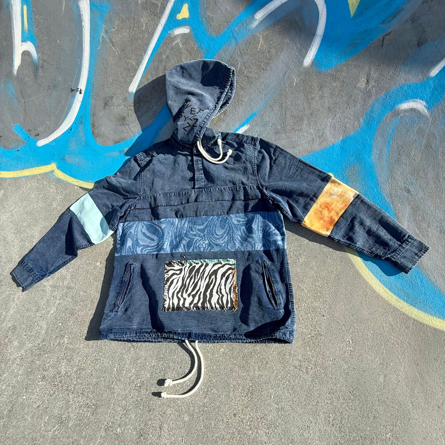 INDIGO BIG — Hoodie Rework XL