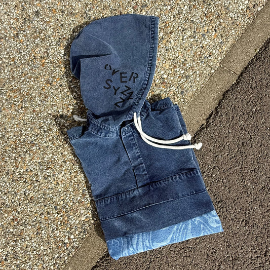 INDIGO BIG — Hoodie Rework Size XL