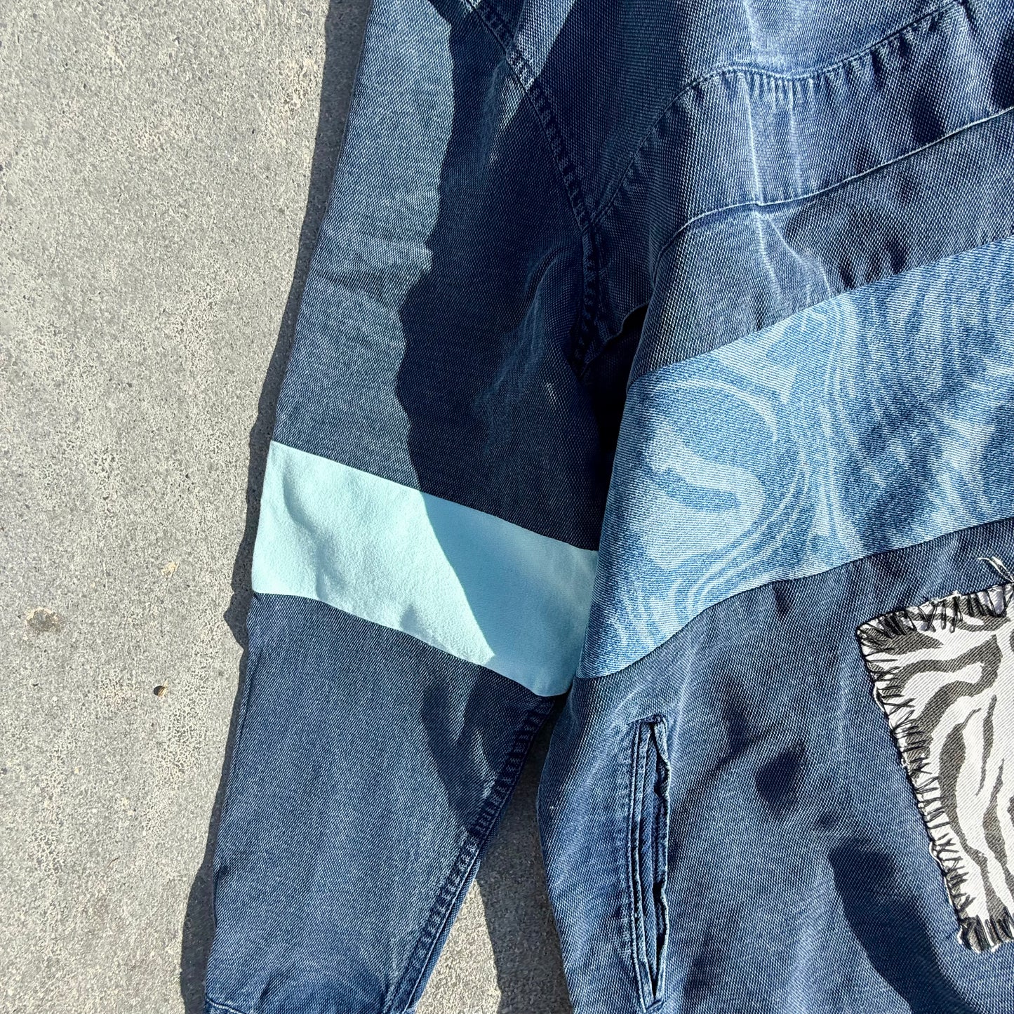 INDIGO BIG — Hoodie Rework XL