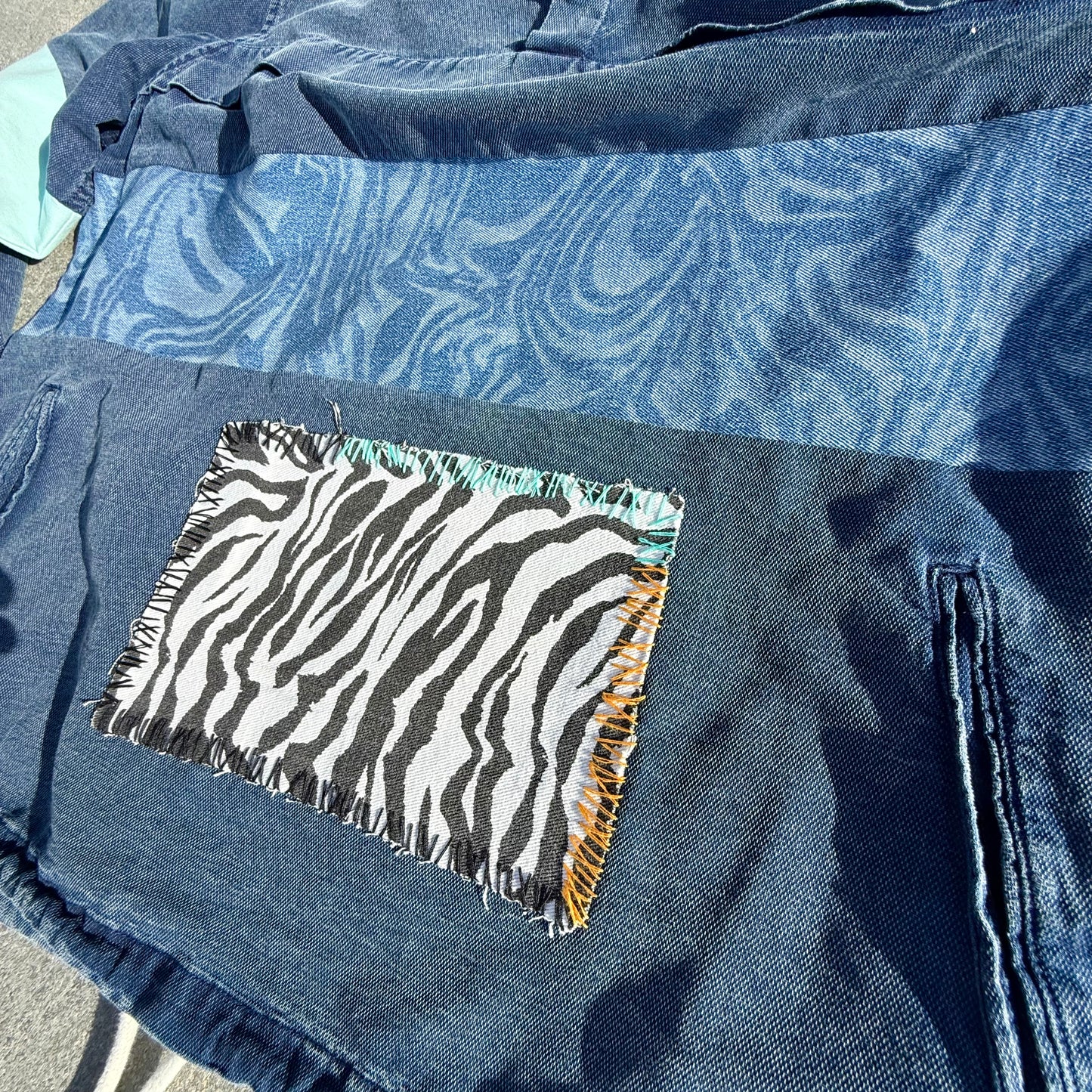 INDIGO BIG — Hoodie Rework XL