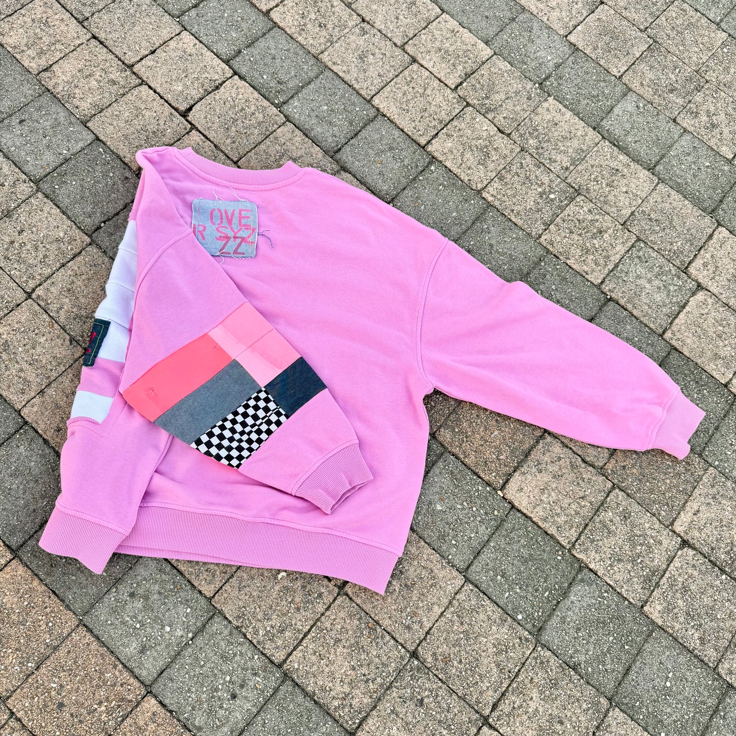 PINK TIDE — Sweatshirt Rework L