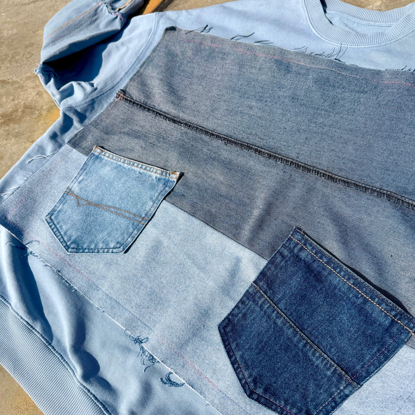 BADASS STITCH — Sweatshirt Rework M