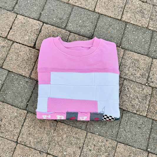 PINK TIDE — Sweatshirt Rework L