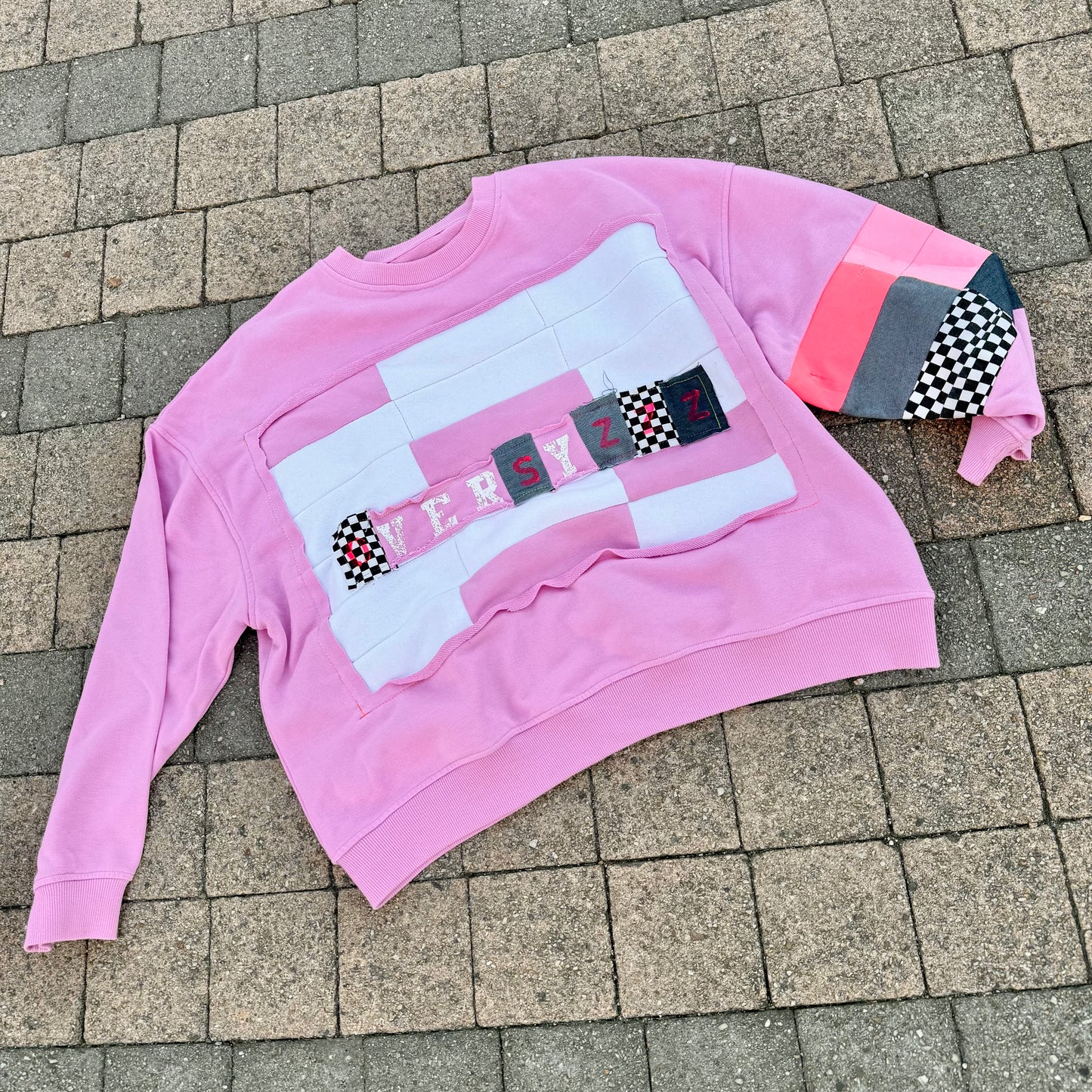 PINK TIDE — Sweatshirt Rework L