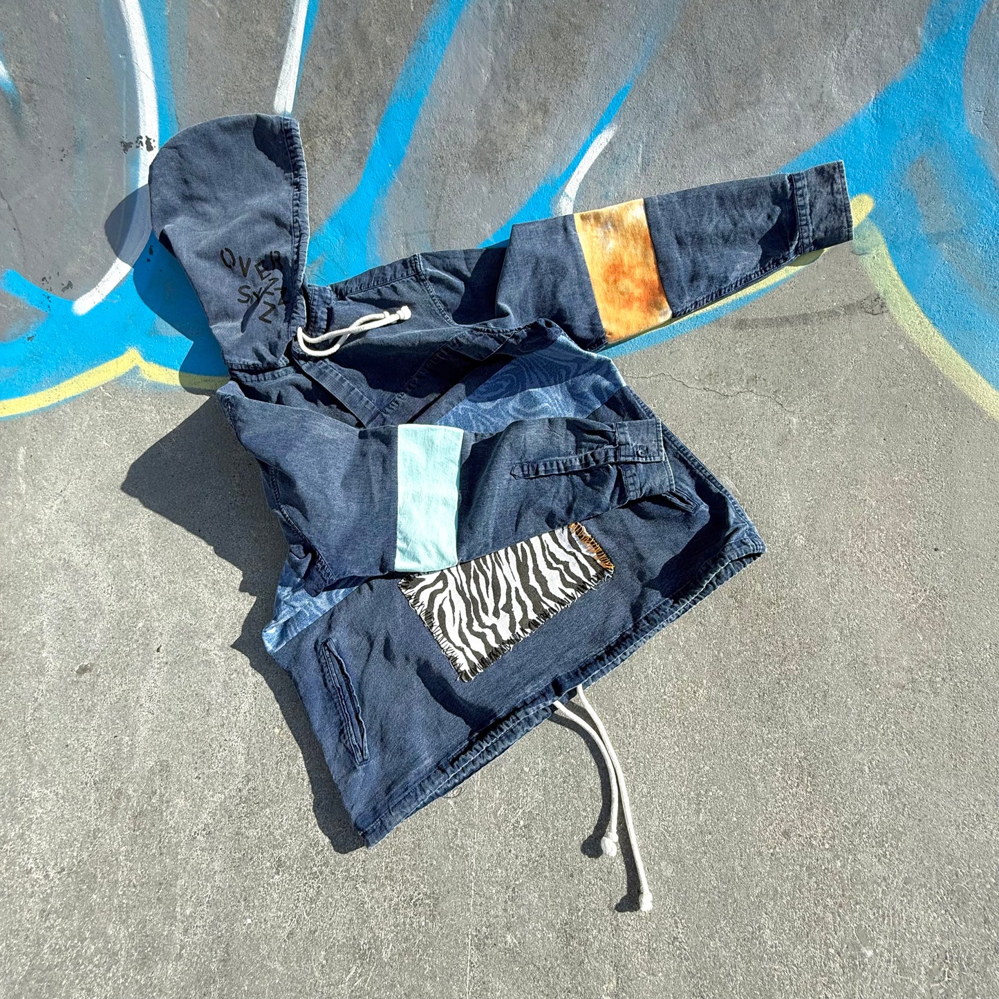 INDIGO BIG — Hoodie Rework XL