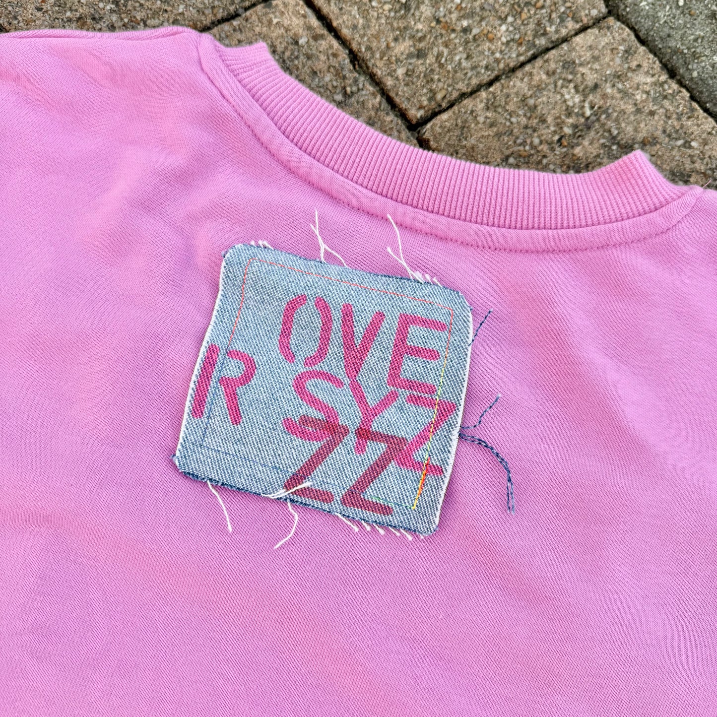 PINK TIDE — Sweatshirt Rework L