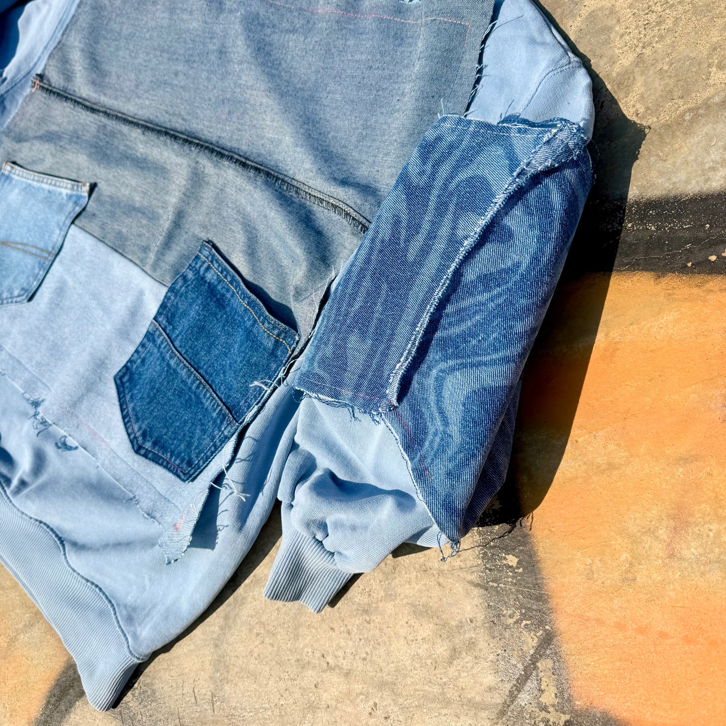 BADASS STITCH — Sweatshirt Rework M