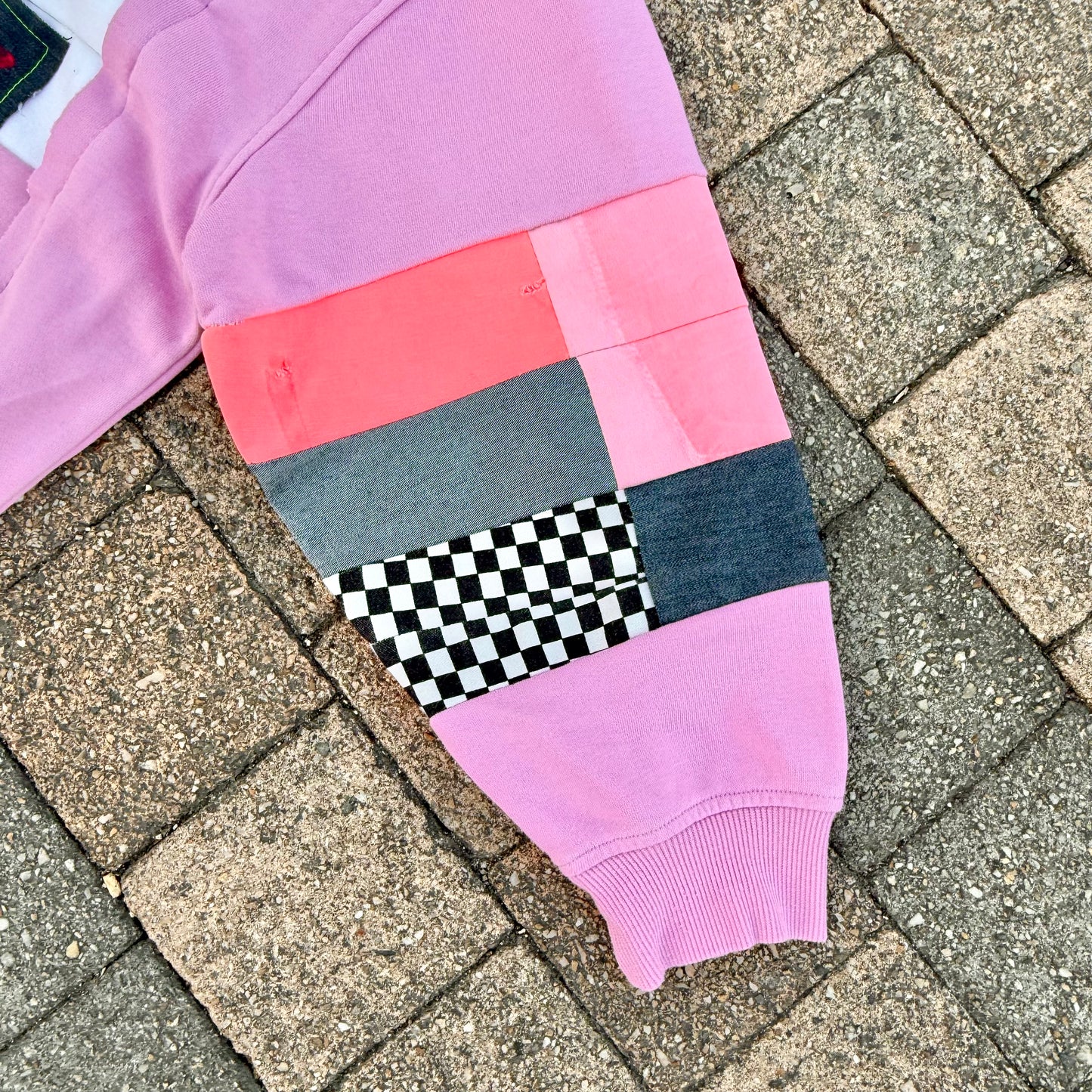 PINK TIDE — Sweatshirt Rework L