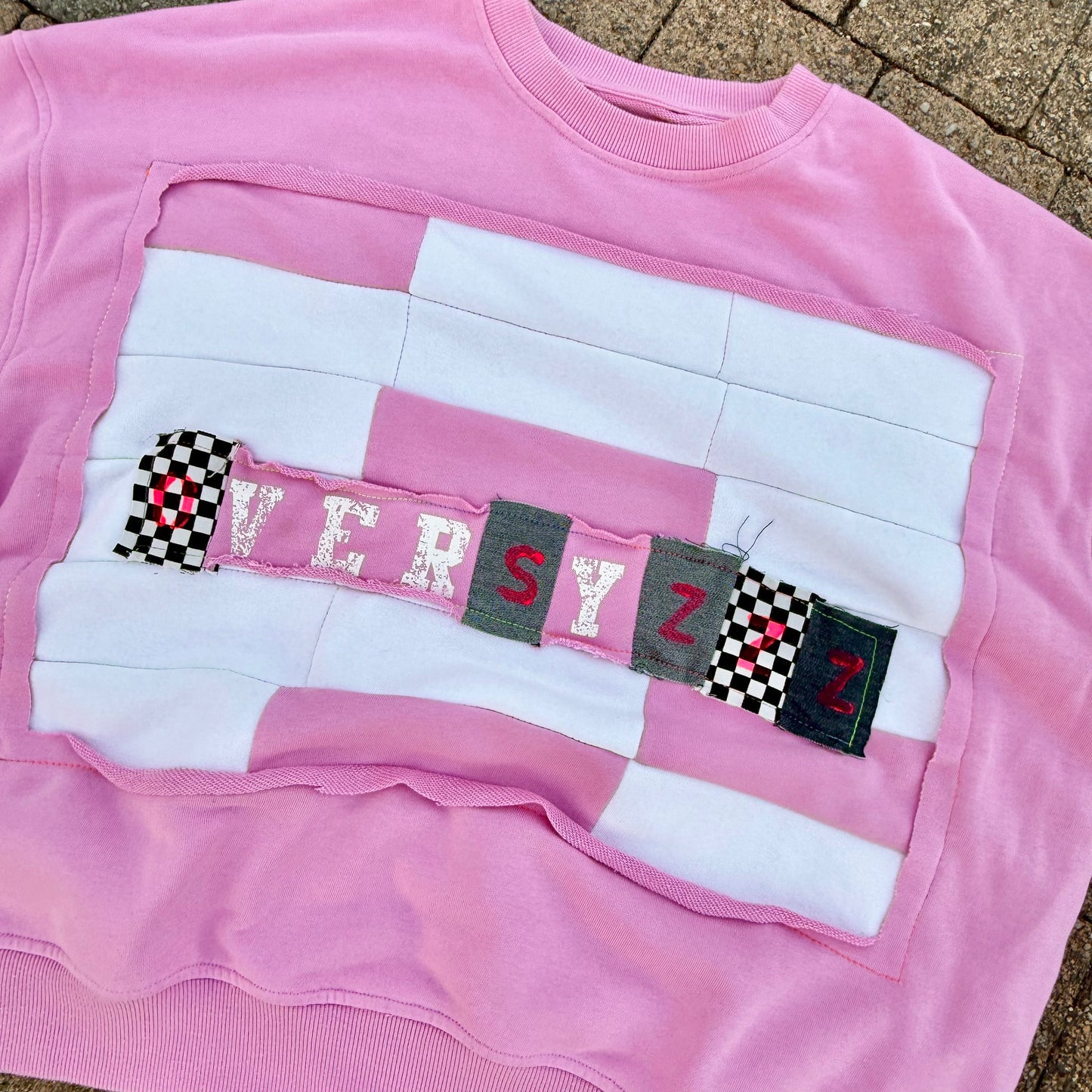 PINK TIDE — Sweatshirt Rework L