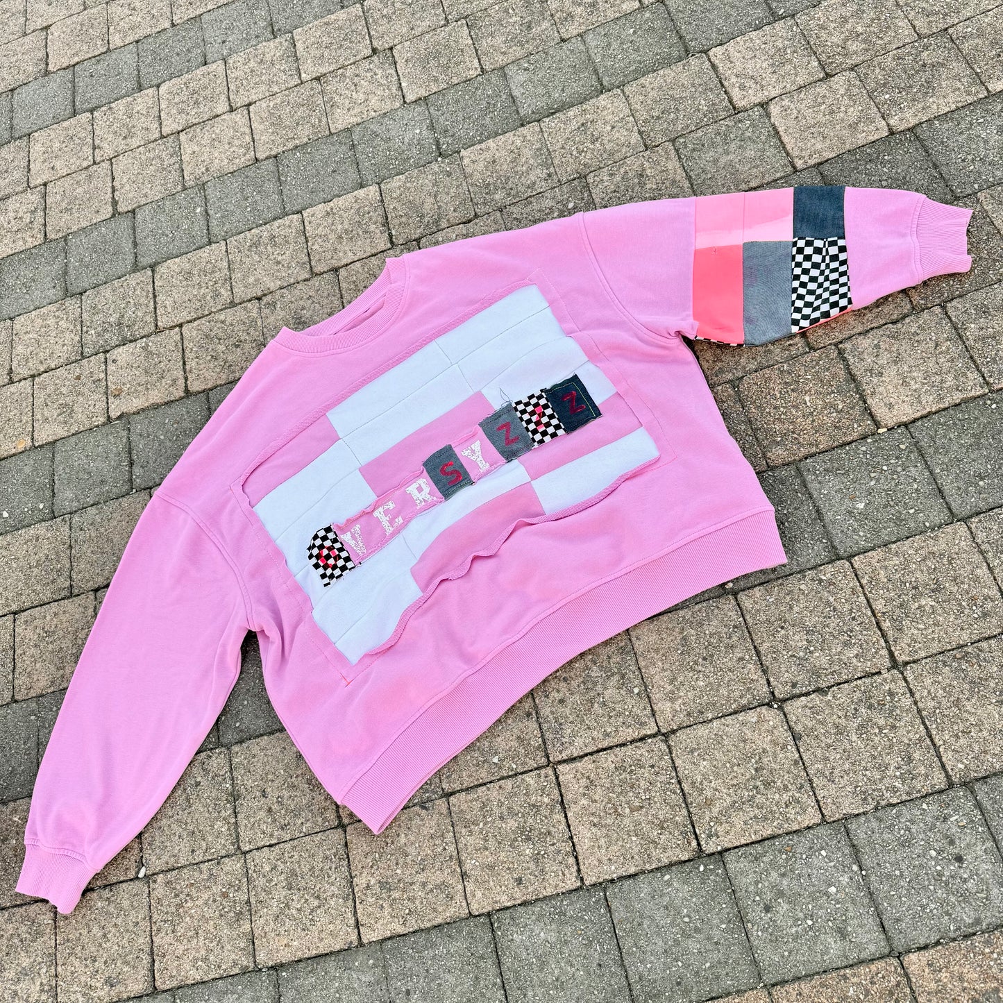 PINK TIDE — Sweatshirt Rework L
