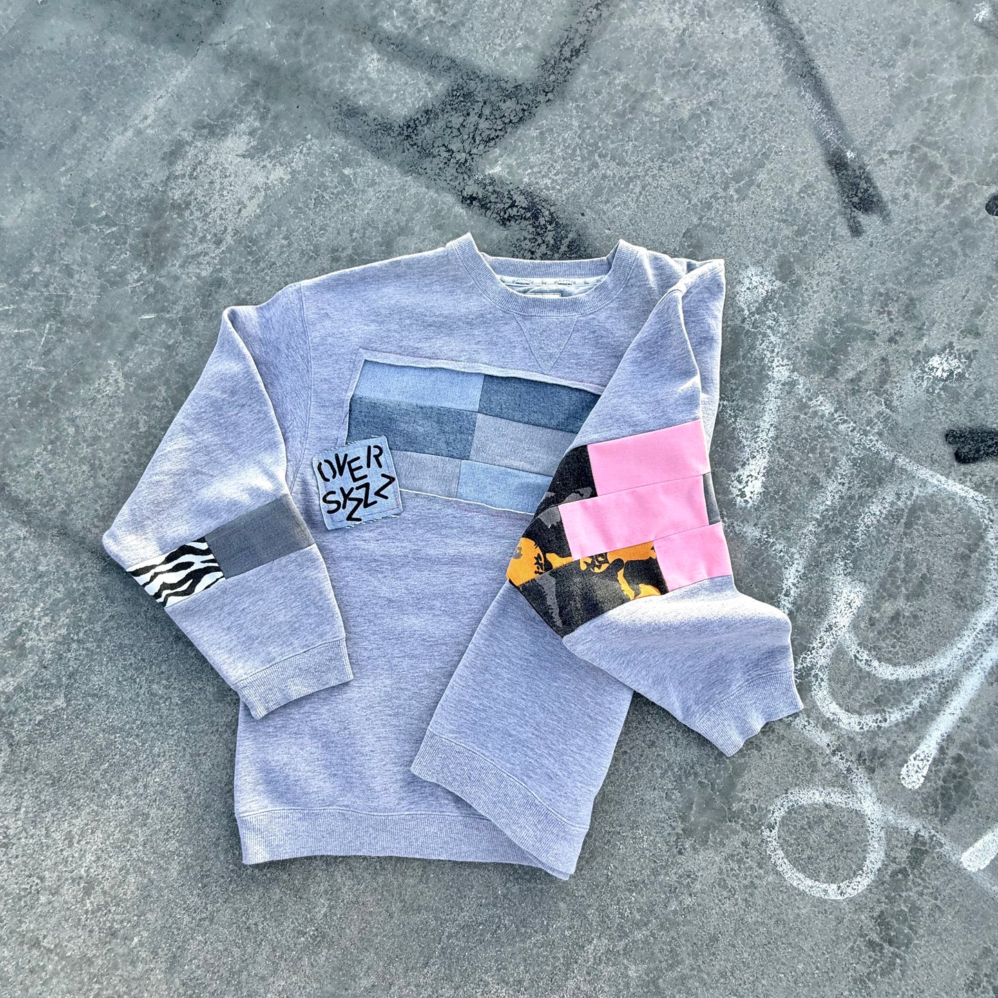 EASY PEASY — Sweatshirt Rework 2XL